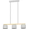 Image de Eglo 900362 MARIEL E27 triple lampe à suspendre 910x190mm gris clair marron