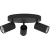 Image de Eglo 900336 TELIMBELA-Z LED GU10 triple plafonnier 3x4,9W Ø250mm noir dimmable