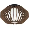 Image de Eglo 900385 RUSTICARIA E27 Plafonnier Ø450mm Noir Marron Blanc
