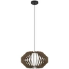 Image de Eglo 900386 RUSTICARIA E27 Lampe à suspendre Ø450mm Noir Marron Blanc