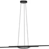 Image de ZILLERIO-Z Suspension Lampe à suspendre Lampe à suspendre - L116 x l30 x H110 cm - noir - 2X8W;3X2,7W incl. - IP20