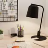 Image de Lampe de table ONEDA E27 1X40W noir L:29cm l:14.5cm H:44.5cm avec interrupteur filaire