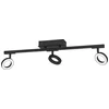 Image de Eglo 900515 CARDILLIO 2 LED 23x lampe spot 3x3,2W, 2x3,3W 685x85mm noir satiné blanc chaud