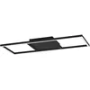 Image de EGLO connect.z Smart Home LED Plafonnier Calagrano-Z, ZigBee, App etvocale, blanc chaud/blanc froid, rétroéclairage RGB, intensité lumineuse variable, noir, 64x24 cm