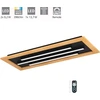 Image de Eglo 900604 TIRRENARA LED plafonnier double 2x9,2W, 1x13,7W 780x305mm noir marron blanc couleur de lumière réglable dimmable