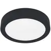 Image de Eglo 900637 FUEVA 5 LED Luminaire apparent 11W Ø160mm noir blanc blanc chaud IP44