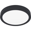 Image de Eglo 900653 FUEVA 5 LED Luminaire apparent 17W Ø210mm Noir Blanc Blanc chaud IP44