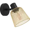 Image de Applique Eglo 900693 COSLADA E27 40 W noir/laiton