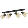 Image de Spot Eglo 900695 COSLADA E27 4x40W noir/laiton