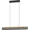 Image de EGLO connect.z Smart-Home LED Suspension Kokomo-Z, lampe suspendue en bois et métal, ZigBee, App,vocale Alexa, FSCM70HB, CCT, RGB, dimmable