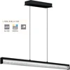 Image de Suspension CARDITO 1 alu, acier noir LED 6X6W 2700-5000K L:100cm l:8cm H:110cm avec variateur tactile