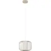 Image de Suspension TERRAROSA acier sable E27 1X40W H:110cm Ø28.5cm dimmable