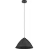 Image de EGLO Lampe à suspendre Podere, lampe à suspendre à 1 flamme au-dessus de la table à manger, lampe de salle à manger au design Japandi en métal, lampe à suspendre avec douille E27, Ø 42,5 cm
