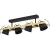 Image de HORNWOOD-Z Applique/plafonnier Lampe éclairage - L78 x l14 x H16 cm - noir, marron - IP20