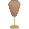 Image de EGLO Lampe de table Caprarola, élégante lampe de chevet, lampe de table en métal en laiton et verre satiné en couleur sable, lampe de table, douille E27