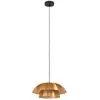 Image de Suspension CENCIARA acier laiton brossé, or E27 1X40W H:110cm Ø40cm dimmable