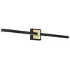 Image de Eglo 900929 PEGUERA LED Applique/plafonnier 17,5W noir laiton brossé blanc blanc chaud IP44