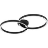 Image de AMANDOLO Applique/plafonnier Lampe éclairage - L67,5 x l38 x H6,5 cm - noir - 19,5W incl. - IP20