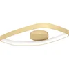 Image de VALLEROSA Applique/plafonnier Lampe éclairage - L58 x l33,5 x H7,5 cm - laiton brossé - IP20