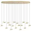 Image de Suspension 17 lumières, modèle Paratebueno, en laiton
