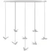 Image de Suspension 8 lumières, modèle Paratebueno, finition chrome