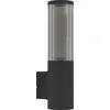Image de EGLO lampe d'extérieur Salle, lampe murale d'extérieur, éclairage mural d'extérieur en aluminium et plastique noir, lampe d'extérieur avec douille E27, IP54