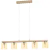 Image de EGLO CASTRALVO, Flexible, Brun, Nickel, Ambre, Acier, Bois, Verre, Rond