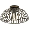 Image de Plafonnier EGLO Espinal, plafonnier pour salon, lampe pour plafond de chambre à coucher, lampe de salon en métal bronze, douille E27, Ø 43 cm