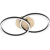 Image de LOMALTAS-Z Applique/plafonnier Lampe éclairage - L58 x l35 x H8,5cm - noir, marron - 4X8W incl. - IP20
