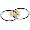 Image de Lampe De Plafond Zigbee Lomaltas-z Noir Avec Aspect Bois - Rond - 901743