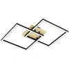 Image de Lampe De Plafond Zigbee Lomaltas-z Noir Avec Aspect Bois - Carré - 901744