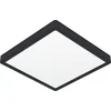 Image de Eglo LED Plafonnier Fueva 6-Z noir 30 x 30 cm RGB dimmable