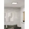 Image de Eglo LED Smart Deckenleuchte Fueva 6.z Nickel-matt 30x30cm IP44 13,5W 2000lm RGBTW 2700K-6500K Dimmbar App Google Alexa Bluetooth ZigBee Matter