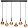 Image de Suspension design Almoster, modèle droit, 6 lumières