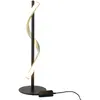 Image de Lampe de table LED EGLO Conaprato, lampe de chevet design, lampe de table décorative réglable en métal, noire, lumière blanc chaud - blanc froid, hauteur 46,5 cm