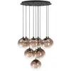 Image de Suspension Ariscani 1, 10 lumières, noire