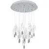 Image de Suspension Alemdina chromée, unique, avec réglage de la température de couleur en 3 étapes