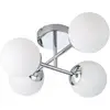 Image de Eglo Plafonnier Castrovido chrome 48 x 39 cm blanc chaud