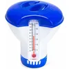 Image de Distributeur De Chlore Flottant, Distributeur De Brome Chimique Avec Thermomètre, 5 Niveaux De Débit Réglables Adaptés Aux Piscines, Spas Et Spas