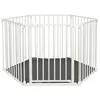 Image de Dreambaby Discovery 6 Parc de jeu Converta 3 en 1 6 panneaux avec tapis/séparateur de pièce XXL/barrière de cheminée 85,5 cm à 3,75 m de large et 74 cm de haut Restez ouvert et indicateur de en occasion ou reconditionné