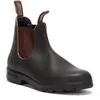 Image de Blundstone 500 Femmes cuir côté élastique Bottines Marron foncé - 4 UK / Marron foncé