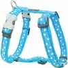 Image de Harnais pour chien Red Dingo Style turquoise étoile blanche 37-61 cm