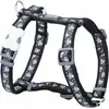 Image de Harnais pour chien rouge Dingo STYLE DIAMOND 45-66 cm noir 36-59 cm