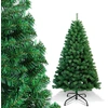Image de Hengda Arbre de Noël artificiel 150cm Sapin de Noël Arbre artificiel de décoration avec support de sapin Décoration de Noël Vert PVC