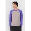Image de Mons Royale Icon Merino Raglan Haut technique bleu L