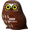 Image de Puzzle 3D Eugy - Boeboekuil - Kit de bricolage en carton sur le thème des animaux