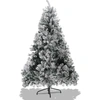 Image de Yakimz Arbre de Noël Sapin avec support métallique pour décoration de Noël avec neige,Sapin de Noël 550 pointes aiguilles PVC, vert,150cm