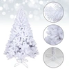 Image de Jopassy Arbre de Noël artificiel, Sapin avec support métallique, Sapin de Noël pointes aiguilles PVC, Arbre artificiel Noël 180cm blanc