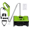 Image de Fraise à neige électrique, moteur 1200W, largeur de déneigement 30 cm, vert, électrique