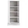 Image de Abitare - Bibliothèque 60x30x130 Cm Blanc Frêne Et Béton Avec Trois Étagères - Croazia